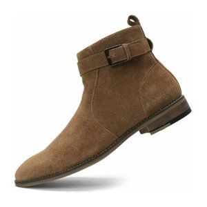 Cestfini Men's Chelsea Camel Tan Buckle Boot US 10